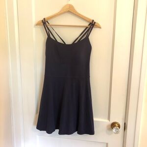 NWOT Aerie strappy tennis dress navy blue